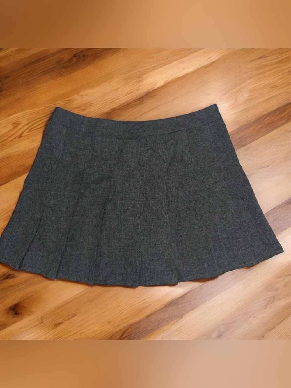 Gray Pleated Women's Skort